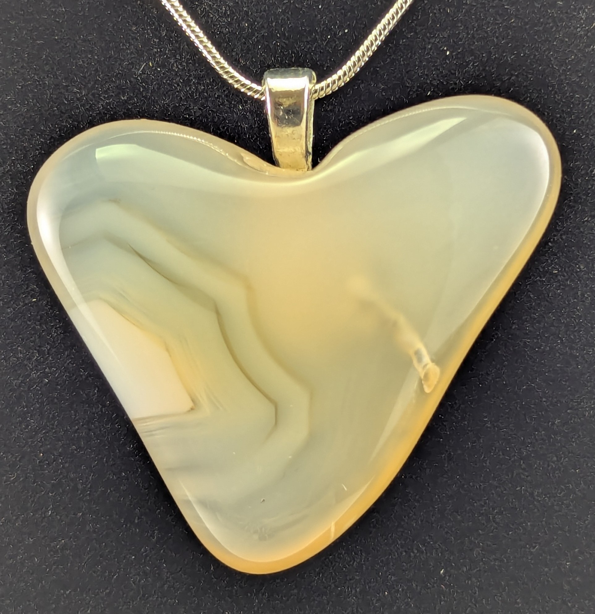 Heart Agate Pendant